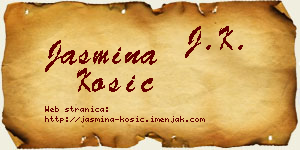 Jasmina Kosić vizit kartica